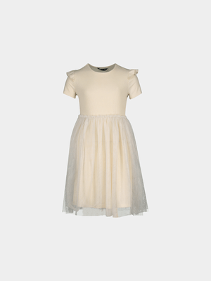 Older Girls Tulle Sleeve Dress