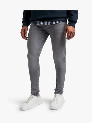 Men's Light Grey Skinny Jeans