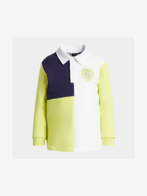 Younger Boys Colourblocked Rugby Golfer