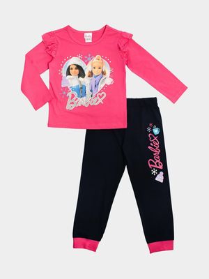Barbie Pink Winter PJ Set