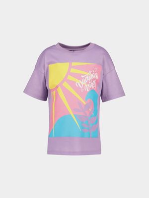 Younger Girls Abstract Print T-Shirt