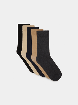 Men's MultiColour 5 Pack Anklet Socks