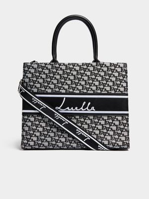 Luella Monogram Jacquard Medium Shopper Bag