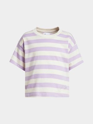 Younger Girls Boxy Stripe T-Shirt