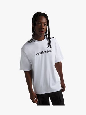 Men's White With The Band Graphic Top