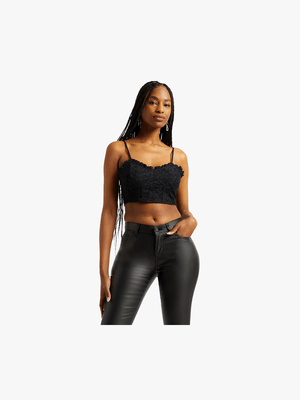 Y&G Cropped Lace Corset Top