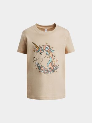 Younger Girl's Stone Graphic Print T-Shirt