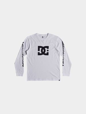 Men's DC Grey Star Long Sleeve T-Shirt