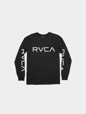 Boy's RVCA Black Long Sleeve T-Shirt
