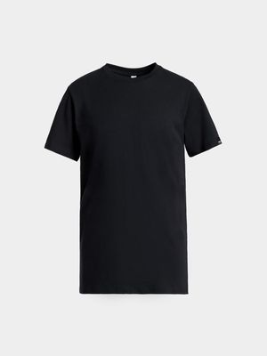 Younger Boy's Black Basic T-Shirt