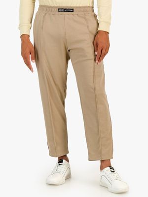 Men's Rosey & Vittori Cream Elasticated Pull on Pants