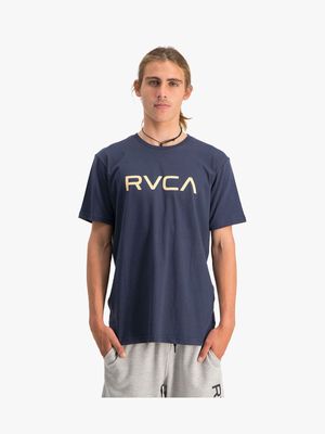 Men's Big RVCA Blue Short Sleeve T-Shirt