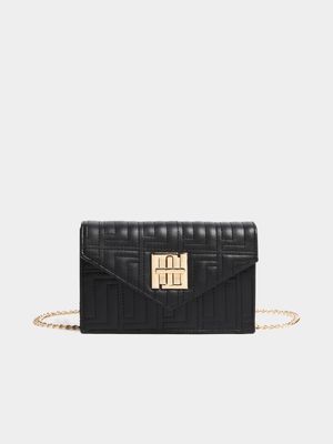 Luella Embroidered Chain Wallet
