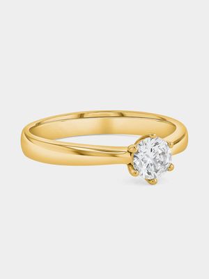 Yellow Gold 1.00ct Diamond Solitaire Ring