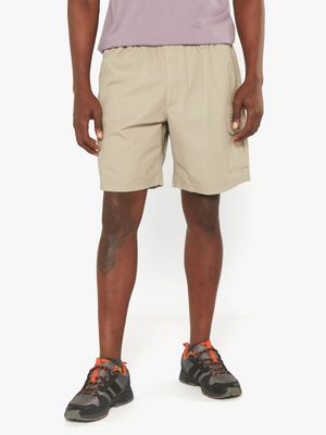 Men's Jeep Elasticated Waistband Khaki Cargo Shorts