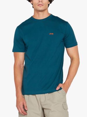 Men's Jeep Blue Organic Cotton T-Shirt