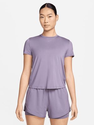 Womens Nike One Classic Dri-Fit Purple Top