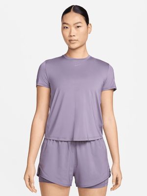 Womens Nike One Classic Dri-Fit Purple Top