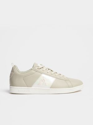 Womens Le Coq Court Classic Beige/Pink Sneakers