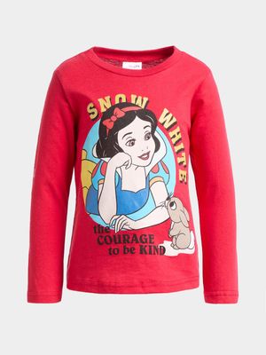 Jet Younger Girls Red Snow White T-Shirt