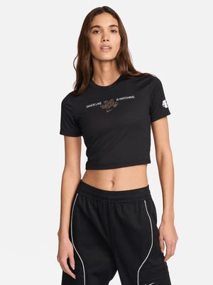 Nike Women's NSW Black Cropped T-shirt