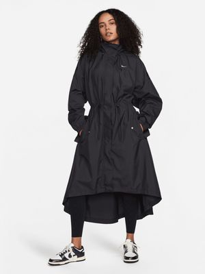 Nike Women's NSW Essential Black Trench Coat