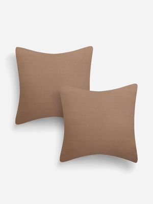 Jet Home Pine Bark 2 Pack Conti Pillow Case