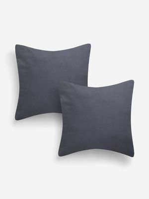 Jet Home Charcoal 2 Pack Conti Pillow Case