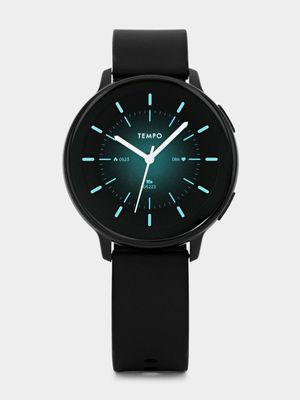 Tempo Pulse 9.0 Black Plated Black Silicone Smart Watch