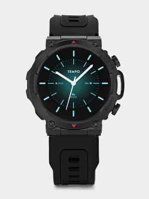 Tempo Pulse 10.0 Black Plated Black Silicone Smart Watch