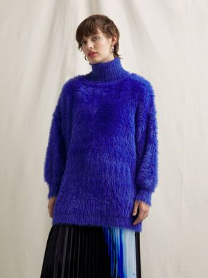 Women's Canvas Fluffy Knitwear Tunic