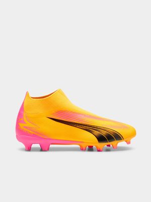 Mens Puma Ultra Match+ LaceLess FG Neon Orange Boots