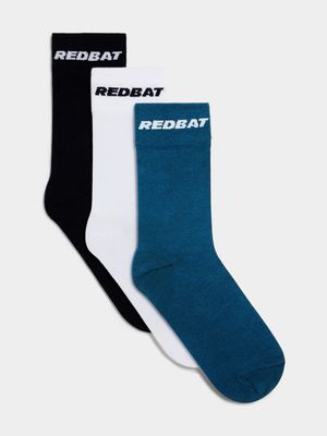 Redbat 3 Pack 7-11 Blue Tone Socks