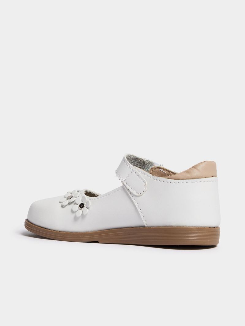 Jet Younger Girls White Flower Mary Jane Shoes - Bash.com