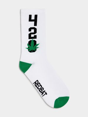 Redbat Unisex 420 Green/White Socks