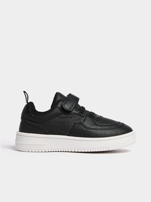 Jet Younger Boys Black Court Shoes