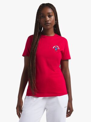 Redbat Athletics Women's Red Graphic T-Shirt