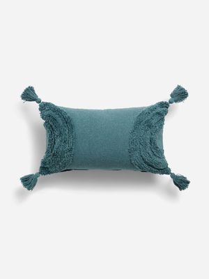 Jet Home Green Tufted Arch Scatter Cushion 30x50cm