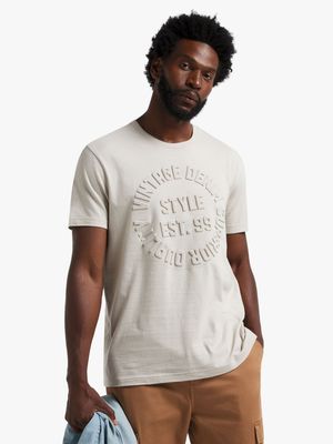 Men's Stone Embossed Graphic T-Shirt