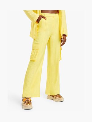 Women's Yellow Utility Suit Trousers