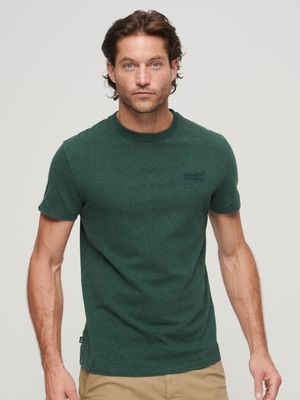 Men's Superdry Green Organic Cotton Buck  T-Shirt