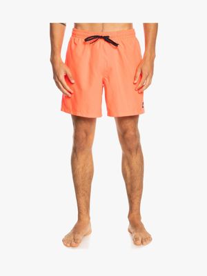 Men's Quiksilver Fiery Coral Everyday 17" Volley Boardshorts
