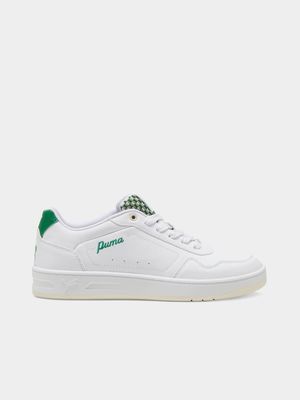 Womens Puma Court Classic Blossom White/Archive Sneakers