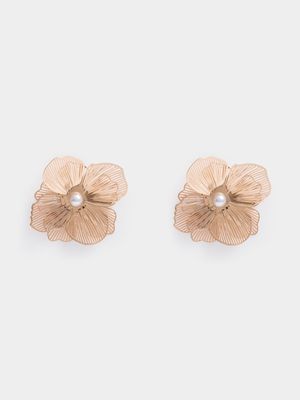 Delicate Flower Drop Earrings