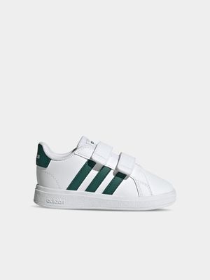 Junior Infant adidas Grand Court 2.0 White/Green Shoes