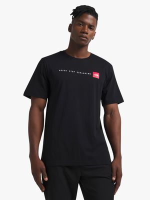 Mens The North Face Never Stop Exploring Black Tee