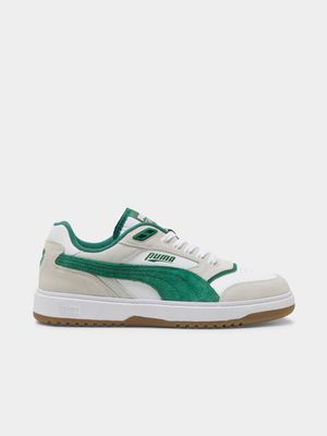 Puma Men's Double Court White/Green Sneaker