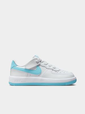 Nike Kids Air Force 1 Low White/Blue Sneaker