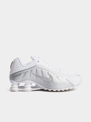 Nike Women's Shox R4 White/Silver Sneaker