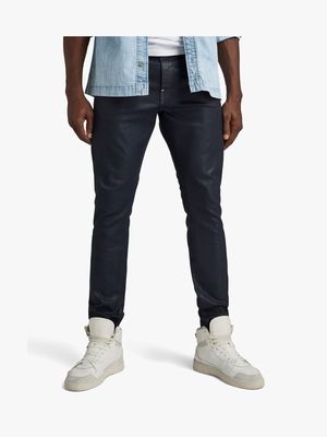 G-Star Men's Revend FWD Skinny Blue Coated Jeans